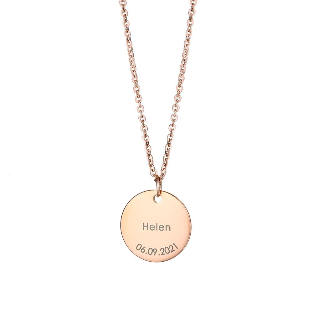 Collana Personalizzata Rotonda in Acciaio