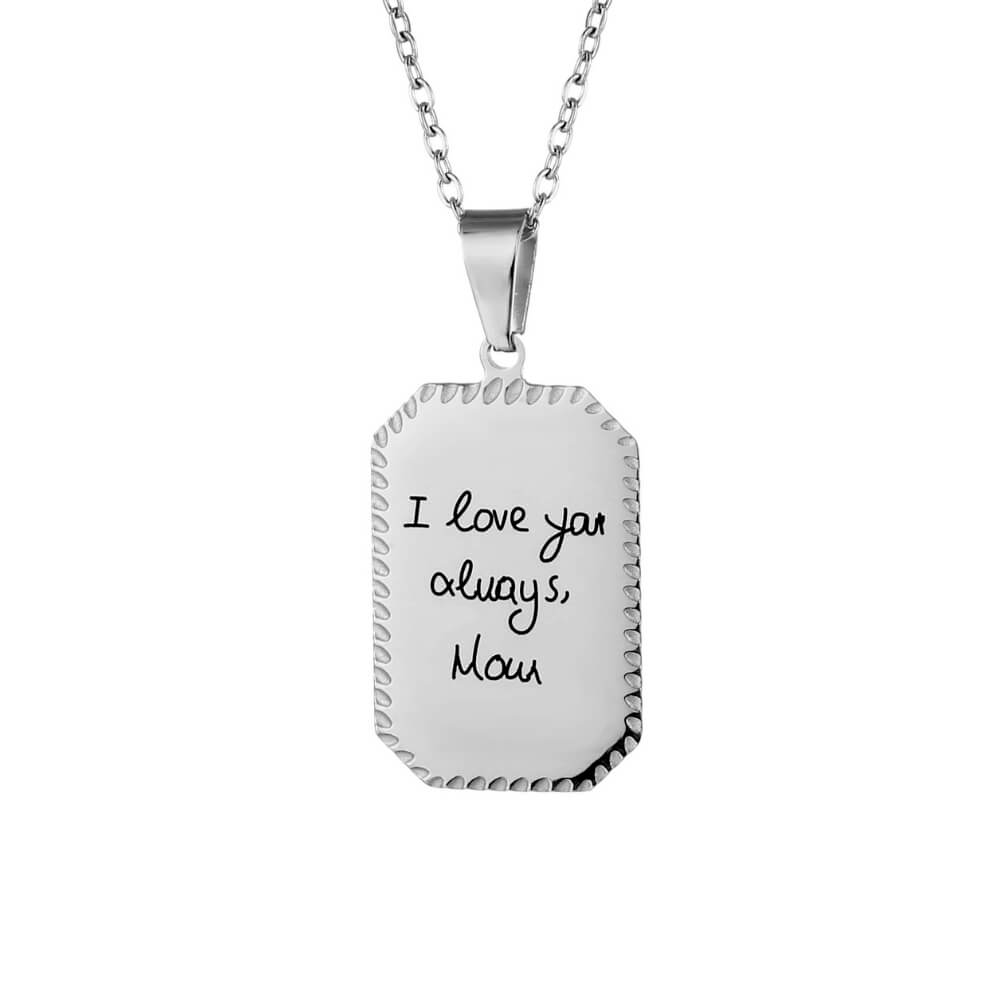 Collana Personalizzata con Nome, Incisa, Acciaio