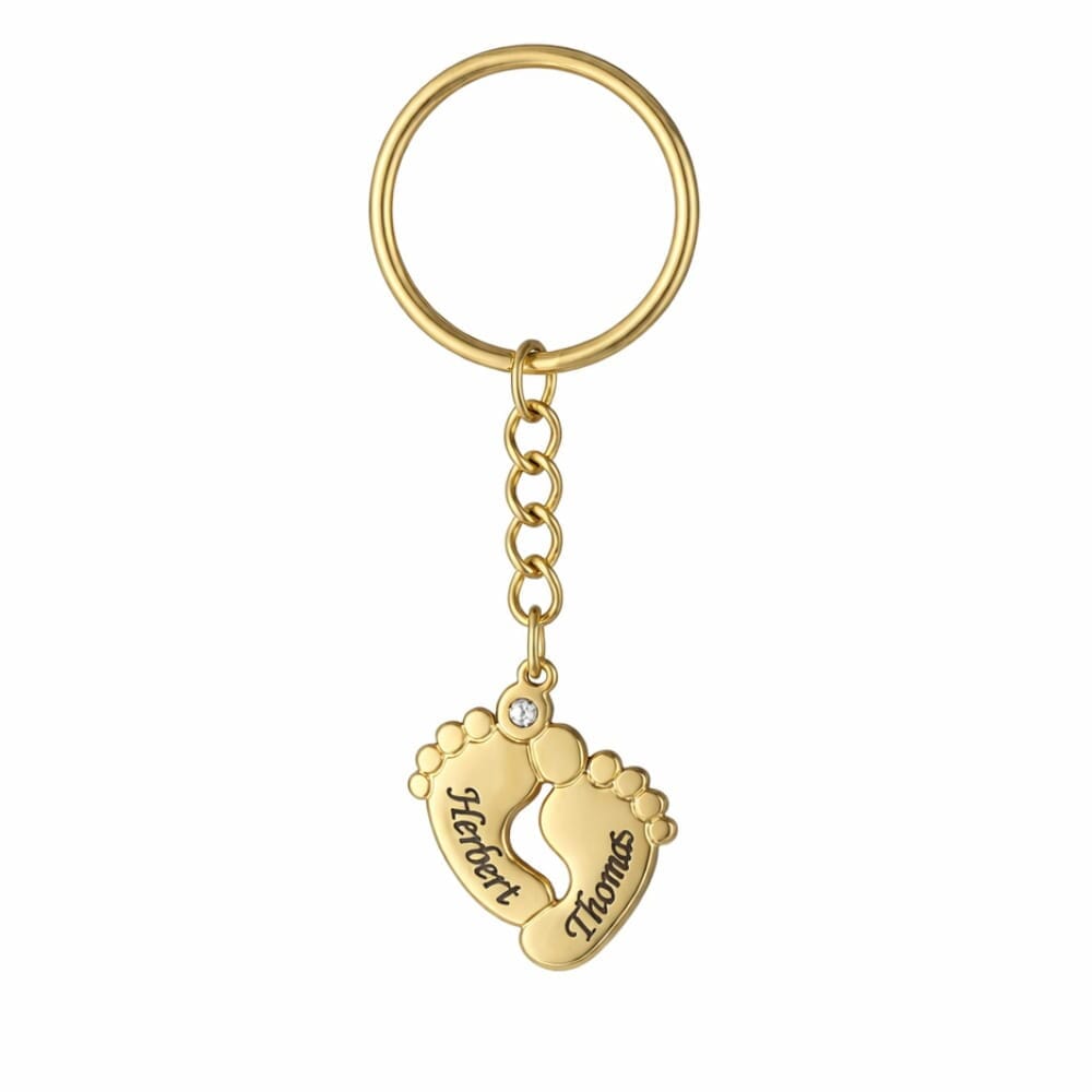 Collana Piedino Personalizzata con Zircone Inciso