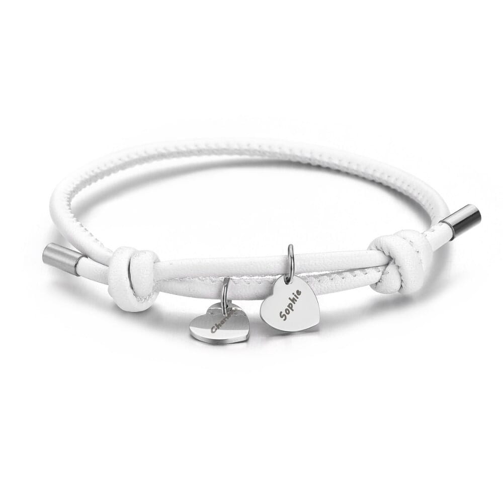Bracciale Personalizzato con Nome Inciso Acciaio Inox
