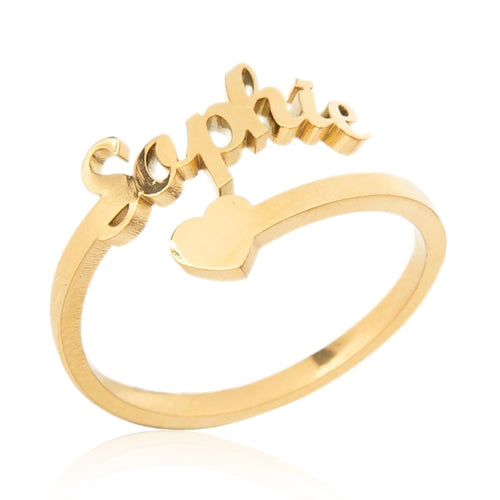 Anello Personalizzato con Nome in Acciaio