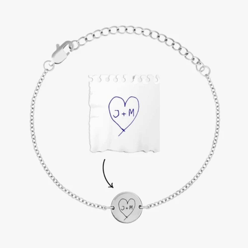 Bracciale Personalizzato con Incisione Scrittura Acciaio