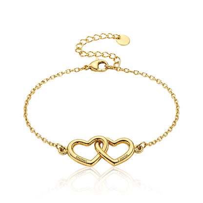 bracciale cuori connessi personalizzabile