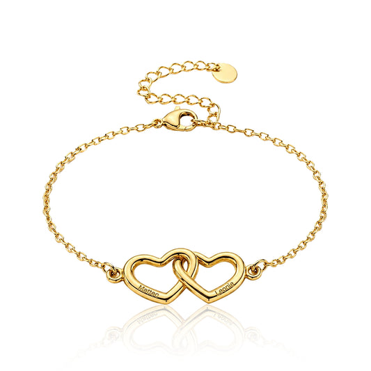 bracciale cuori connessi personalizzabile