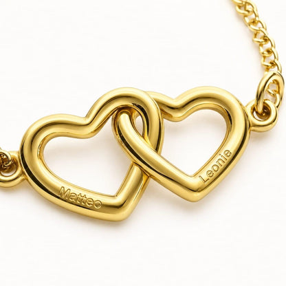 bracciale cuori connessi personalizzabile
