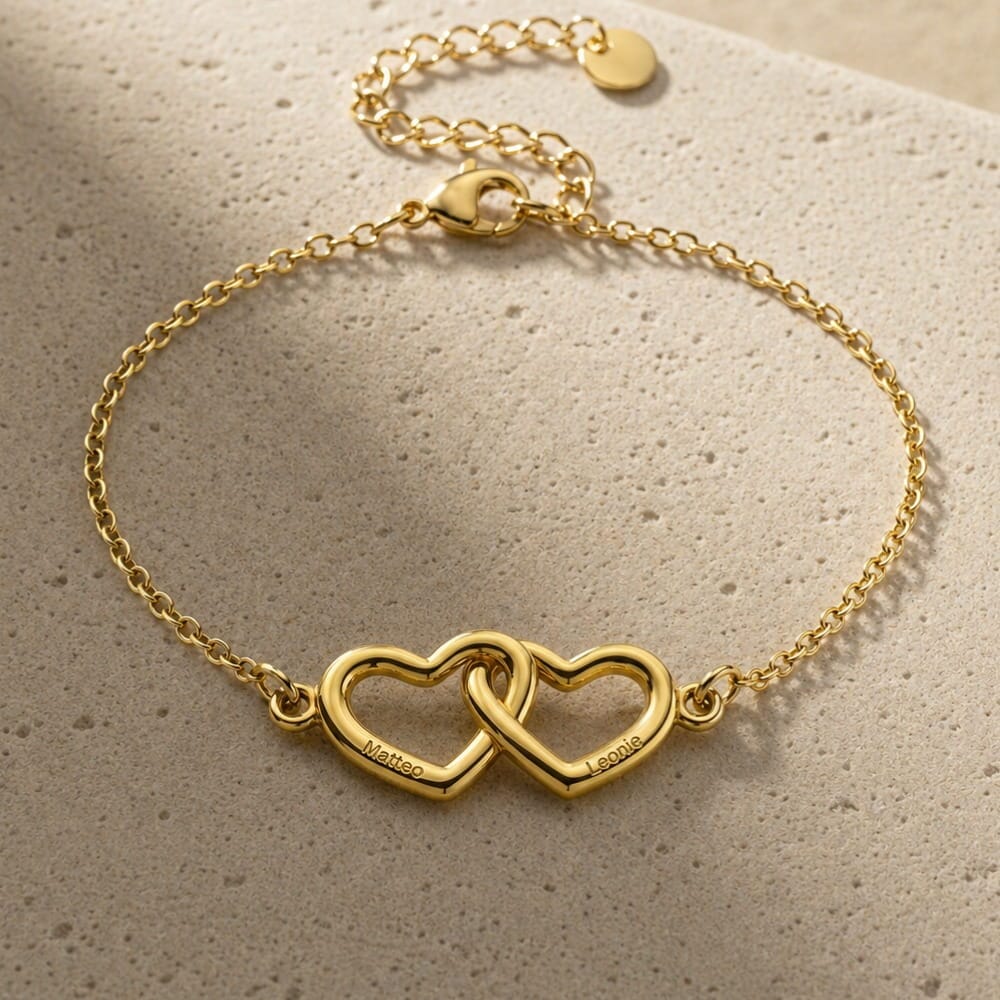 bracciale cuori connessi personalizzabile