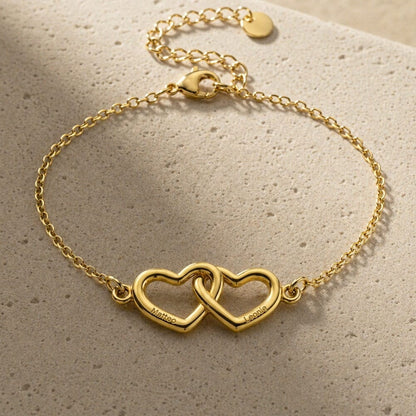 bracciale cuori connessi personalizzabile