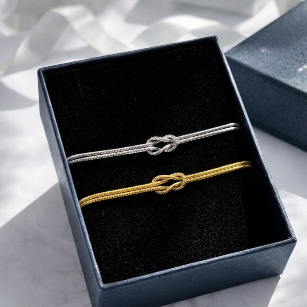 bracciale nodo delleternita personalizzabile