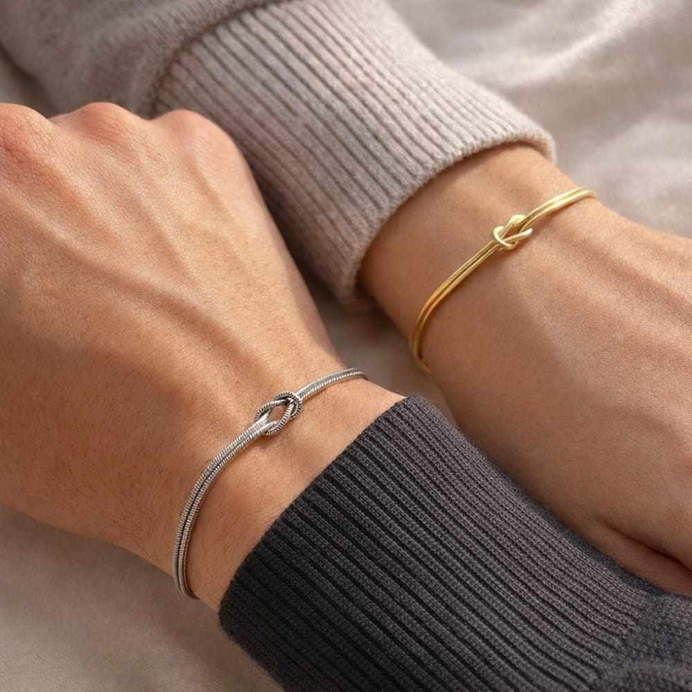 bracciale nodo delleternita personalizzabile