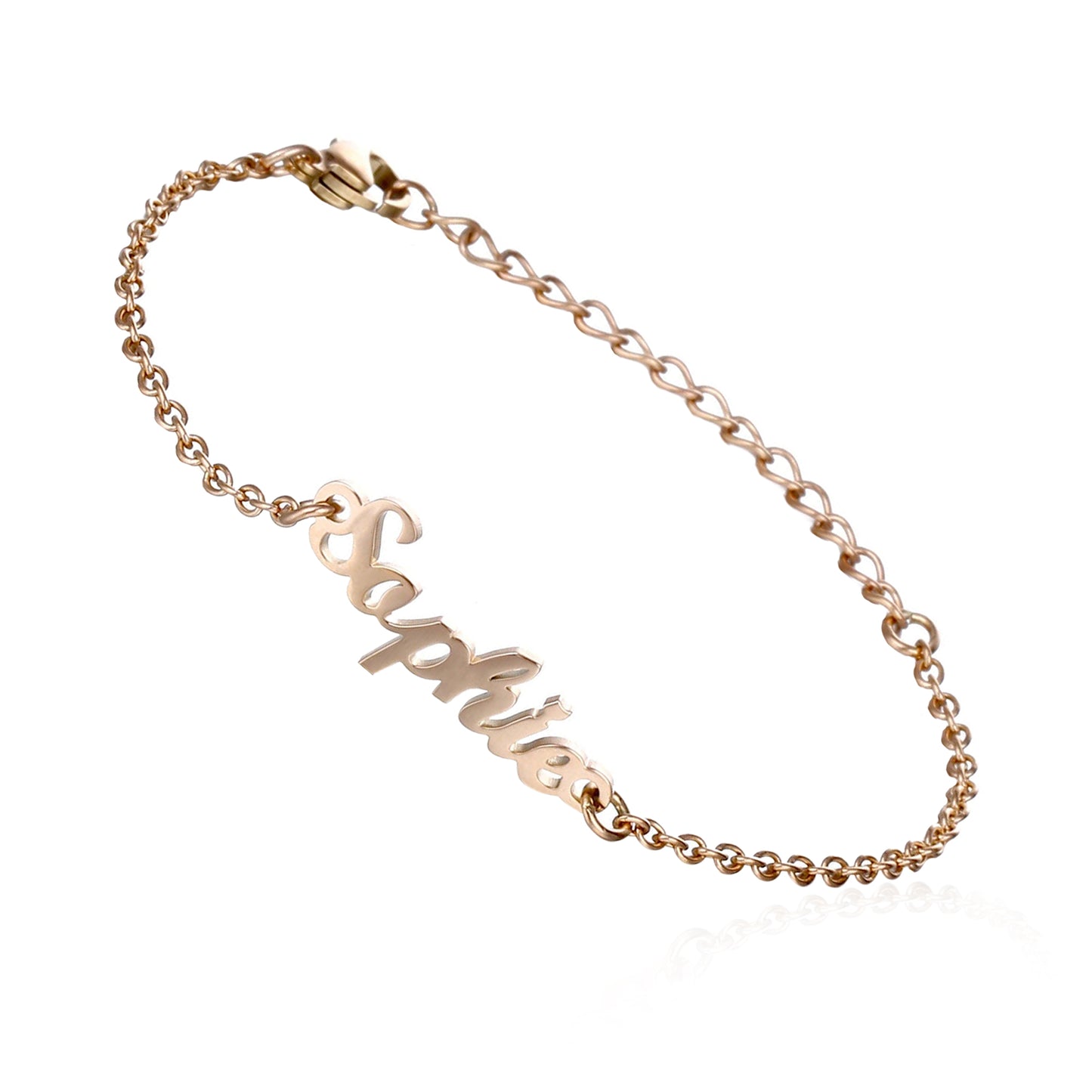 bracciale personalizzabile con nome in acciaio inossidabile