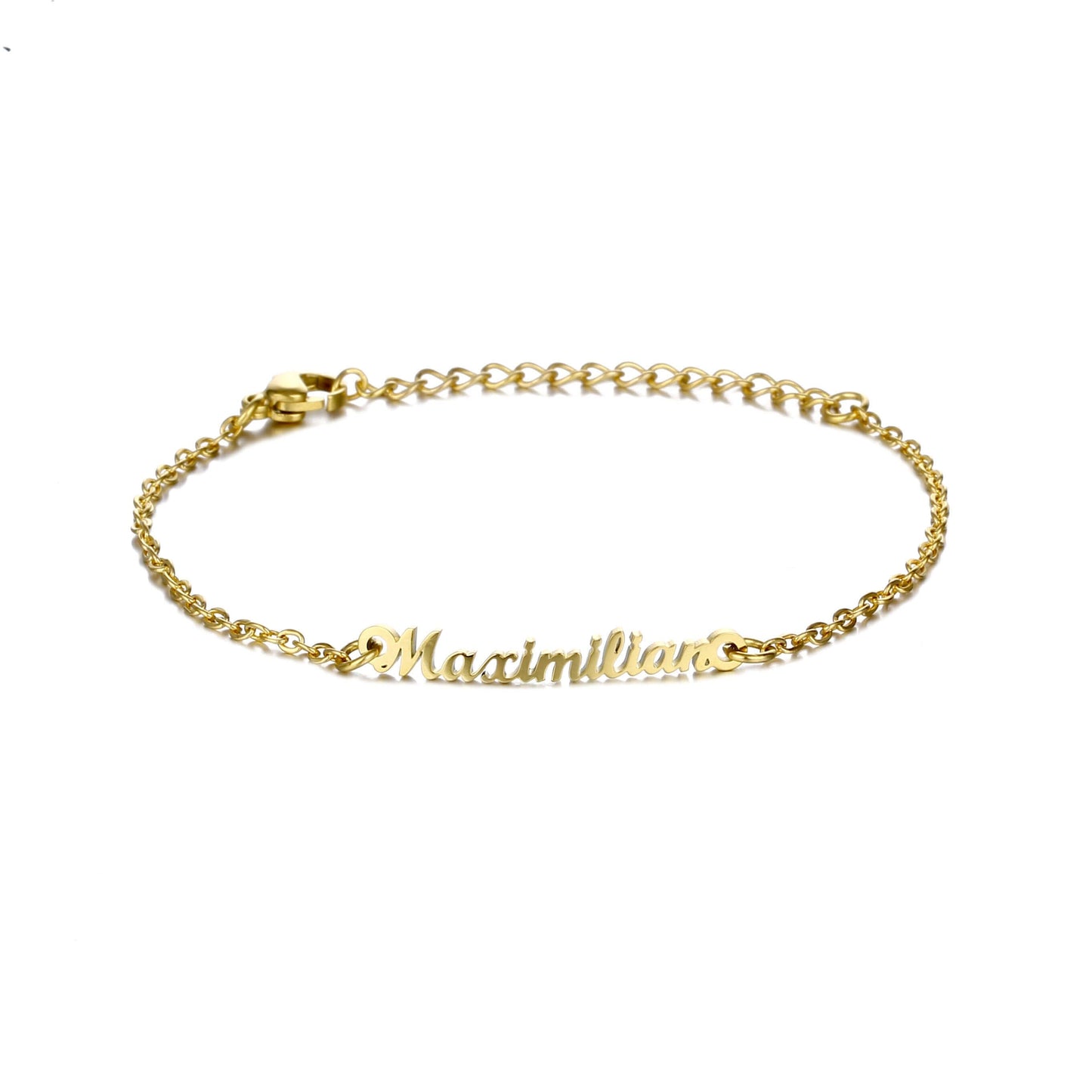 bracciale personalizzabile con nome in acciaio inossidabile