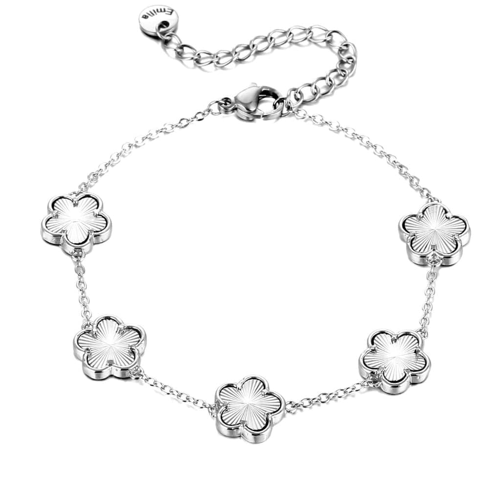 Bracciale Personalizzato con Ciondoli Incisi in Acciaio Oro/Argento