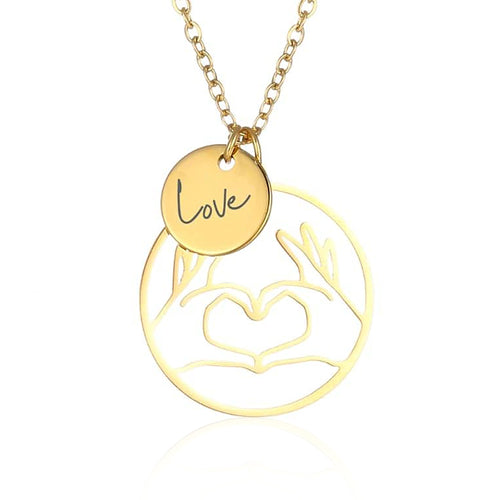Collana con Nome Inciso Personalizzata Placcata Oro