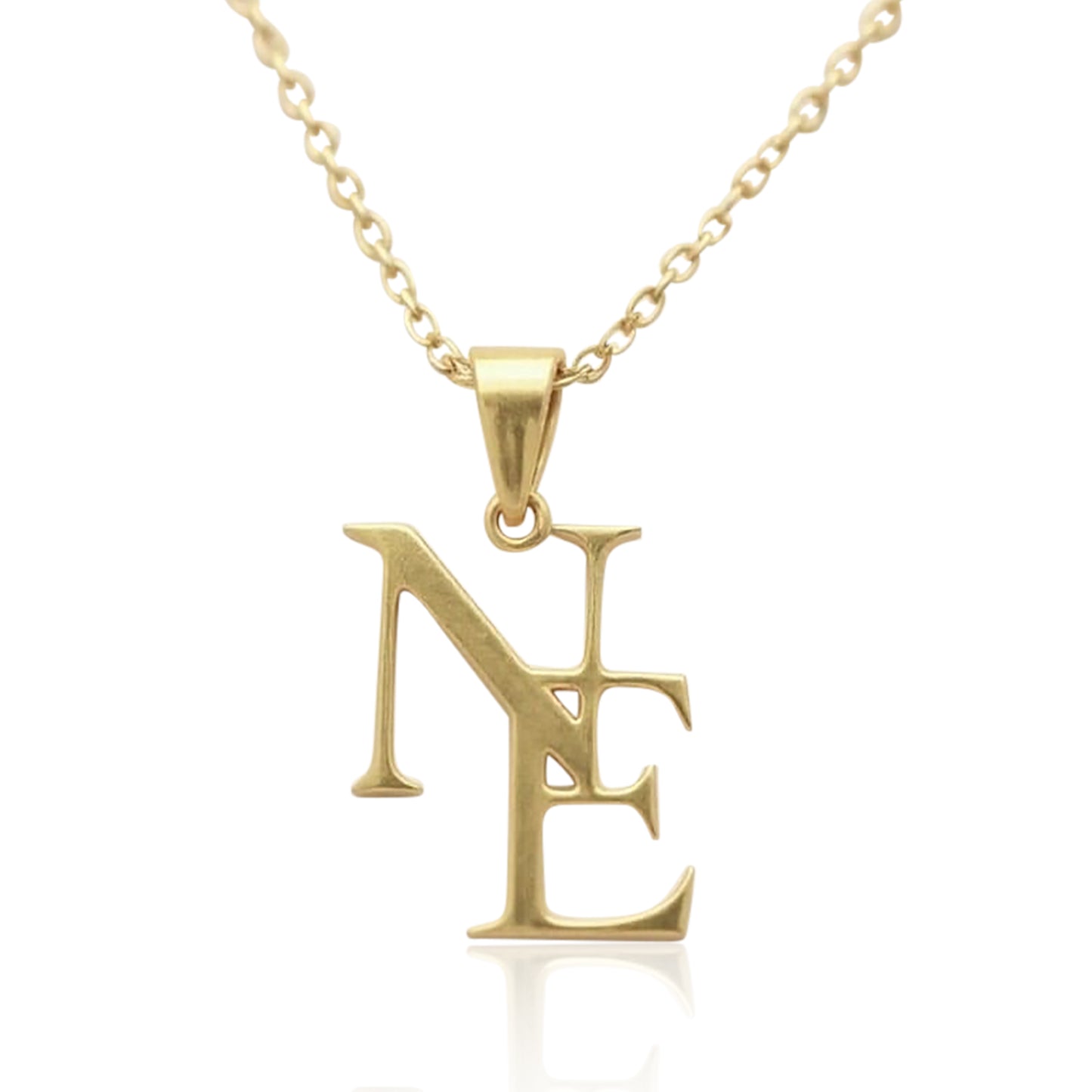 collana monogramma personalizzato iniziali intrecciate