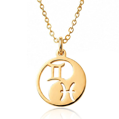 Collana con Simboli Zodiacali Personalizzata Acciaio