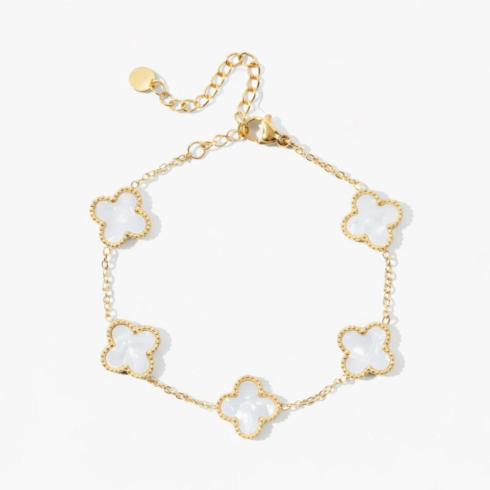 Bracciale Personalizzato Trifoglio Inciso in Acciaio