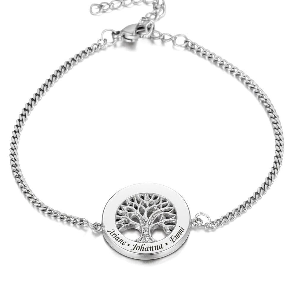 Bracciale Albero della Vita Personalizzato Oro/Argento