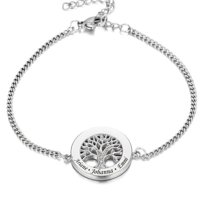 Bracciale Albero della Vita Personalizzato Oro/Argento