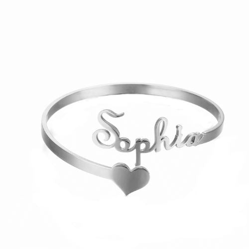 Bracciale Personalizzato con Nome Acciaio Inox