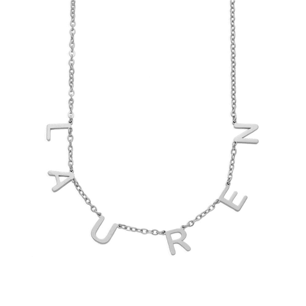 Collana Nome Personalizzata Acciaio Oro