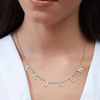 Collana Nome Personalizzata Acciaio Oro