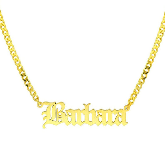 Collana con Nome Personalizzata in Acciaio Inossidabile