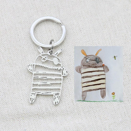 Collana Personalizzata con Disegno Bambino Acciaio 316L