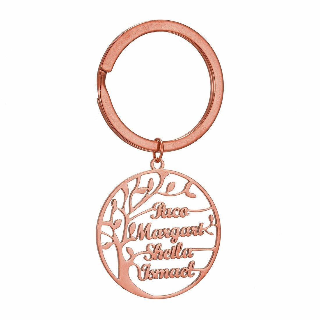 Portachiavi Albero della Vita Personalizzato con Nomi