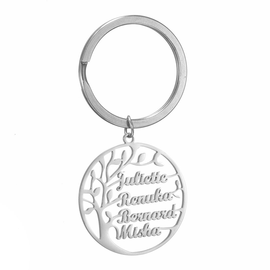 Portachiavi Albero della Vita Personalizzato con Nomi