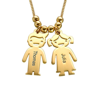 Collana con Nomi Incisi Mamma Argento Oro