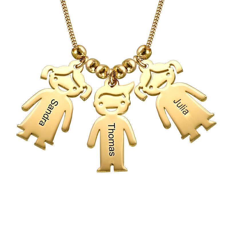 Collana con Nomi Incisi Mamma Argento Oro