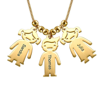 Collana con Nomi Incisi Mamma Argento Oro