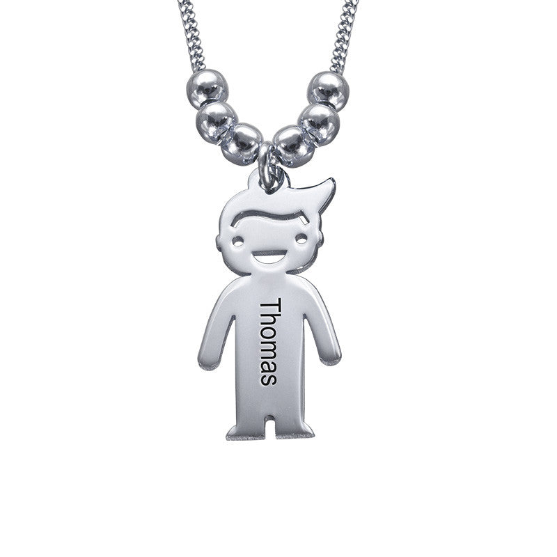 Collana con Nomi Incisi Mamma Argento Oro