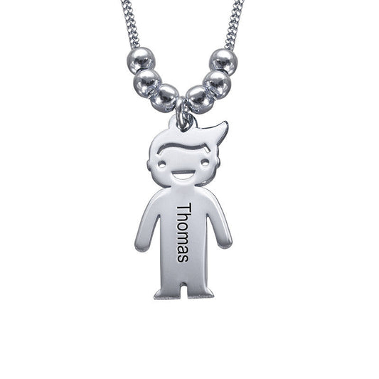 Collana con Nomi Incisi Mamma Argento Oro