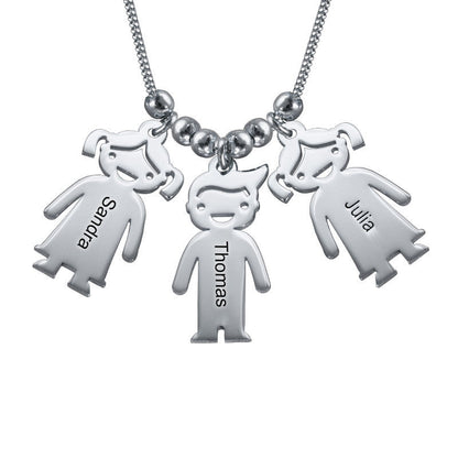 Collana con Nomi Incisi Mamma Argento Oro