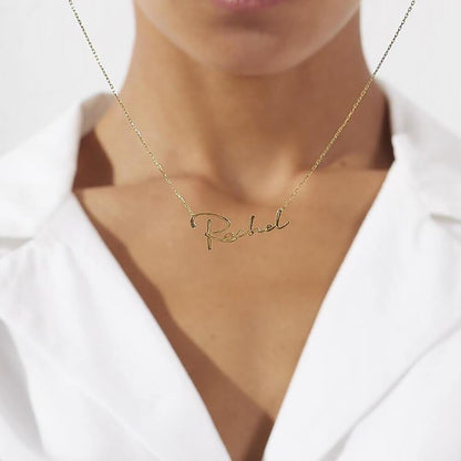Collana Personalizzata con Scrittura a Mano in Argento