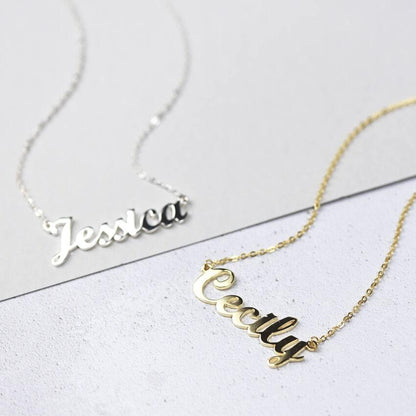 Collana con Nomi Incisi Personalizzata Oro Argento