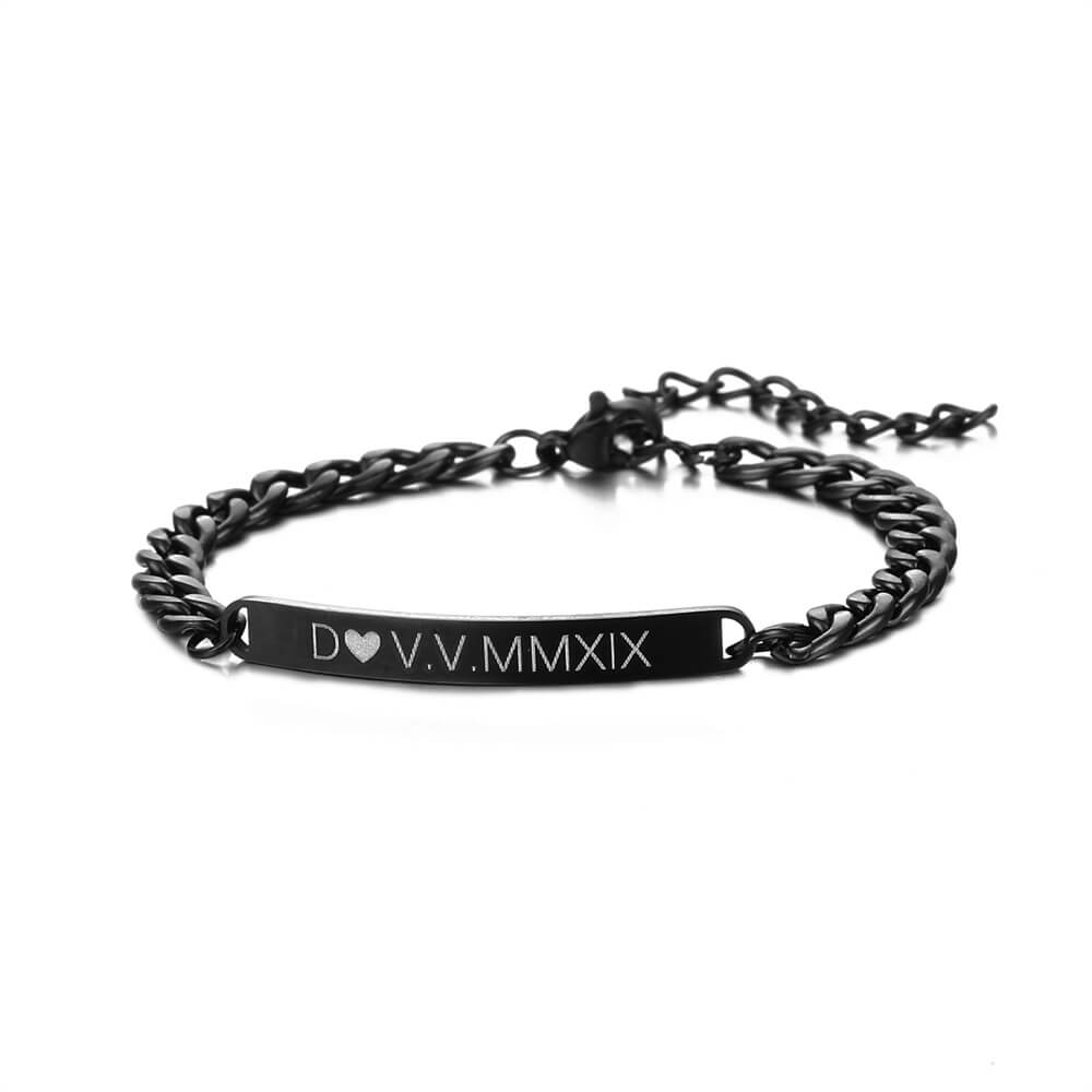 Bracciale Personalizzato con Incisione in Acciaio