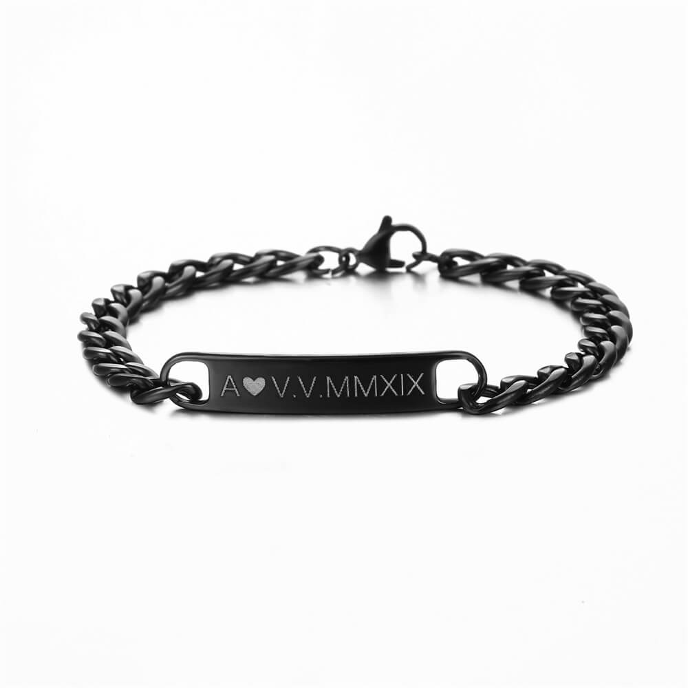 Bracciale Personalizzato con Incisione in Acciaio