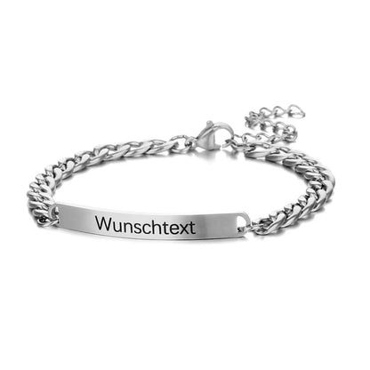 Bracciale Personalizzato con Incisione in Acciaio