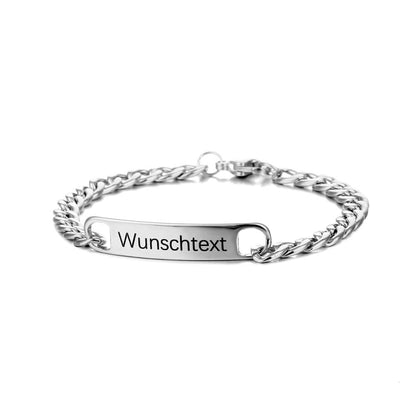 Bracciale Personalizzato con Incisione in Acciaio