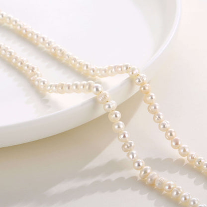 Collana con Nome Perle d'Acqua Dolce Oro Argento