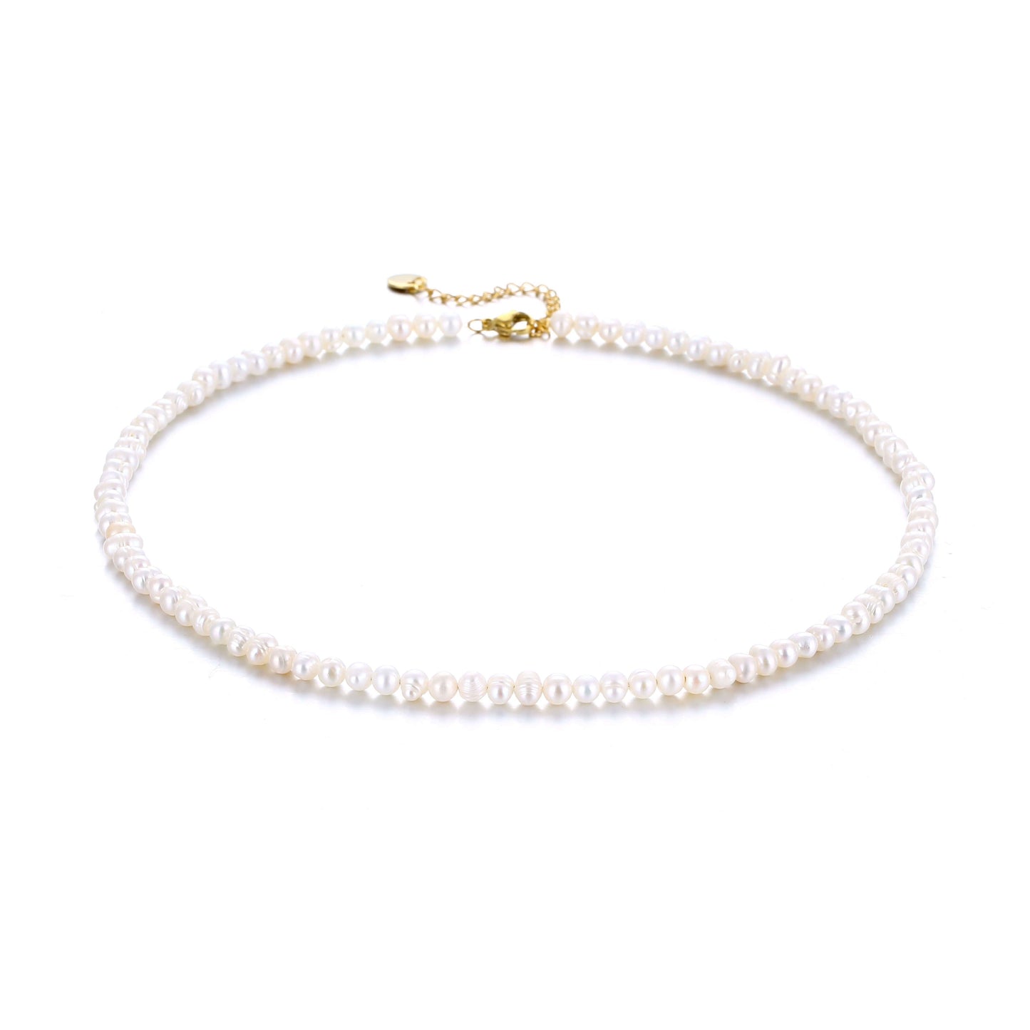Collana con Nome Perle d'Acqua Dolce Oro Argento