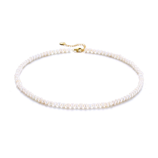 Collana con Nome Perle d'Acqua Dolce Oro Argento