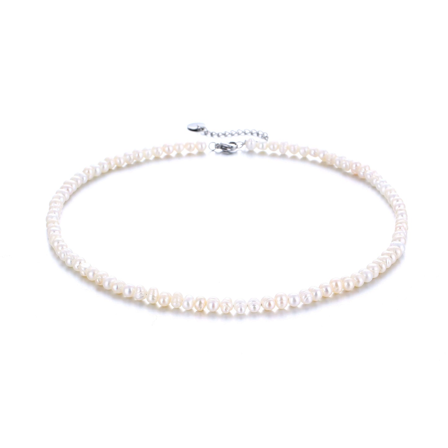 Collana con Nome Perle d'Acqua Dolce Oro Argento