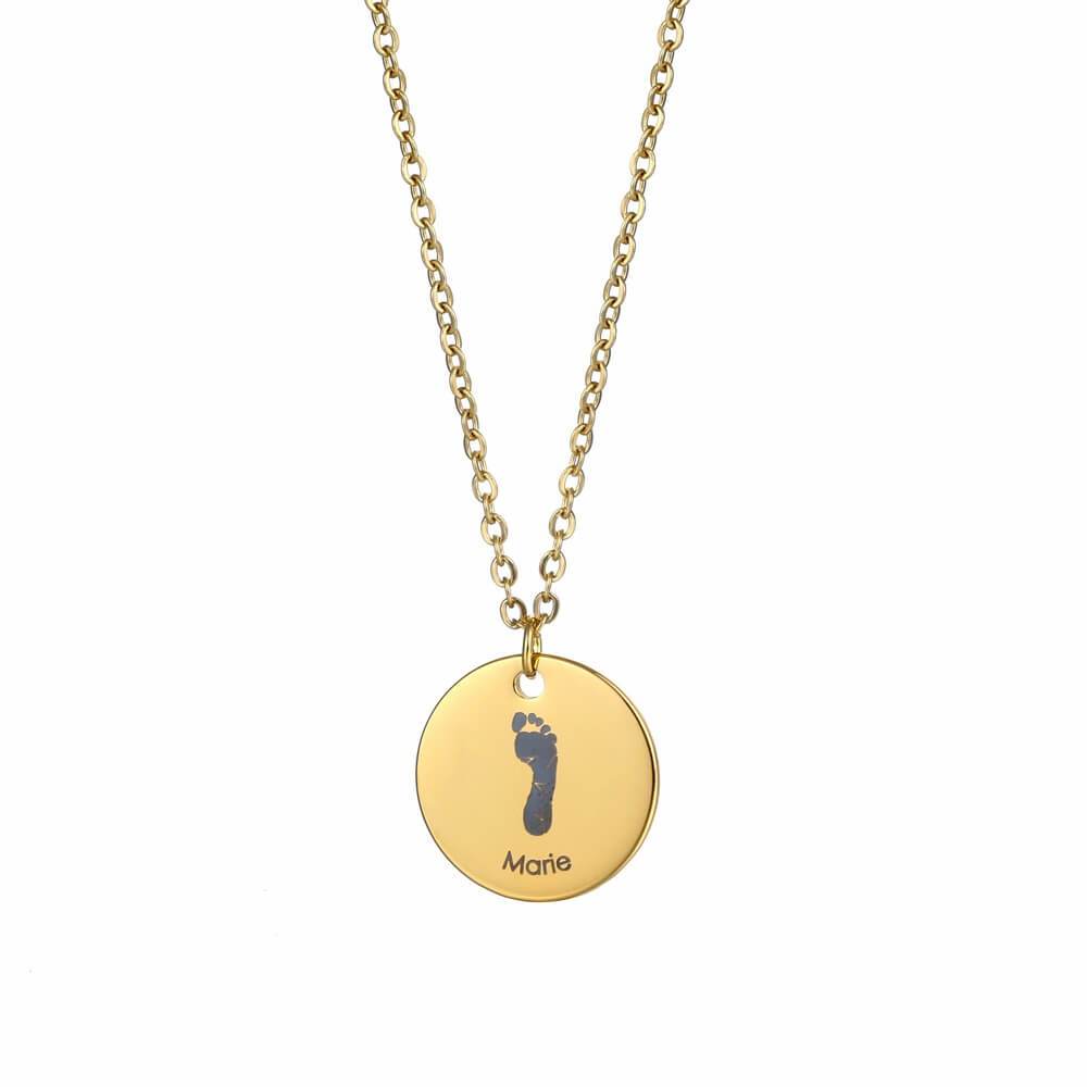 Collana con Impronta in Acciaio Personalizzata