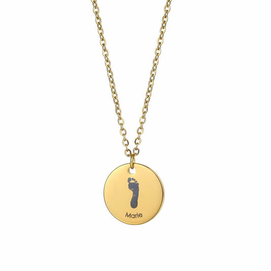 Collana con Impronta in Acciaio Personalizzata