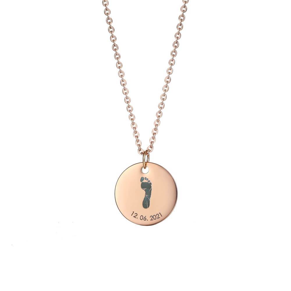 Collana con Impronta in Acciaio Personalizzata
