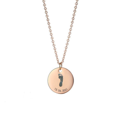 Collana con Impronta in Acciaio Personalizzata
