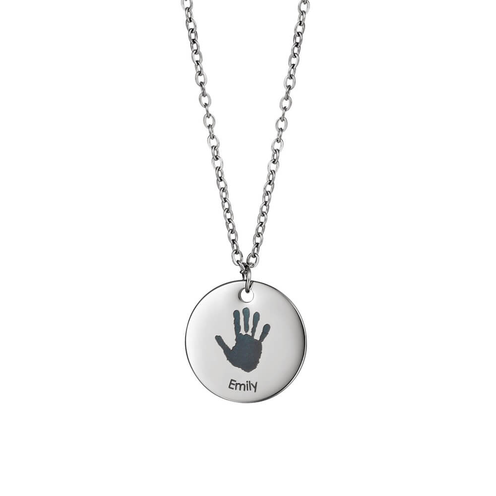 Collana con Impronta in Acciaio Personalizzata